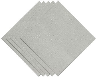 22CT Hardangerstof Wit Voorgesneden Vierkant 11,8x11,8inch Sampler Pack, Pack van 5 stuks