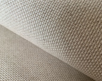 14 Count Cross Stitch Natural Linen Aida Embroidery Needlepoint Fabric