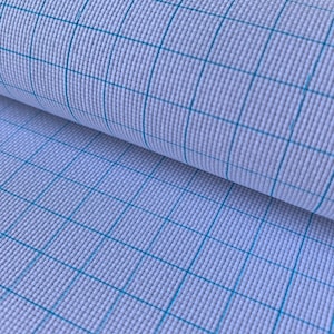 16 count Aida-doek: witte katoenen borduurstof met wasbaar raster