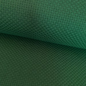 14 Count Cross Stitch Fabric Embroidery Aida Cloth, Forest Green