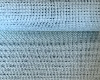 Tela Aida da 14 ct per ricamo a punto croce, verde oliva, larghezza 73 cm x lunghezza 89 cm