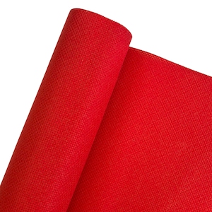 12 Count Aida Cloth Cross Stitch Embroidery Fabric, Red