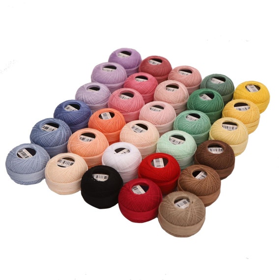 Fil à Crocheter Coton Taille 40 - Pelote 25 G (300 Yards) - Pour Frivolité, Bordures, Bijoux