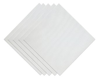 9ct Aida White vorgeschnittene 30x30cm Samplerpackung, 5 Stück