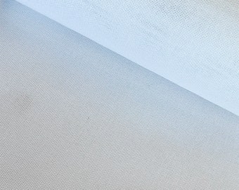 25 Count Needlepoint Canvas Cross Stitch Fabric Embroidery Cloth, White