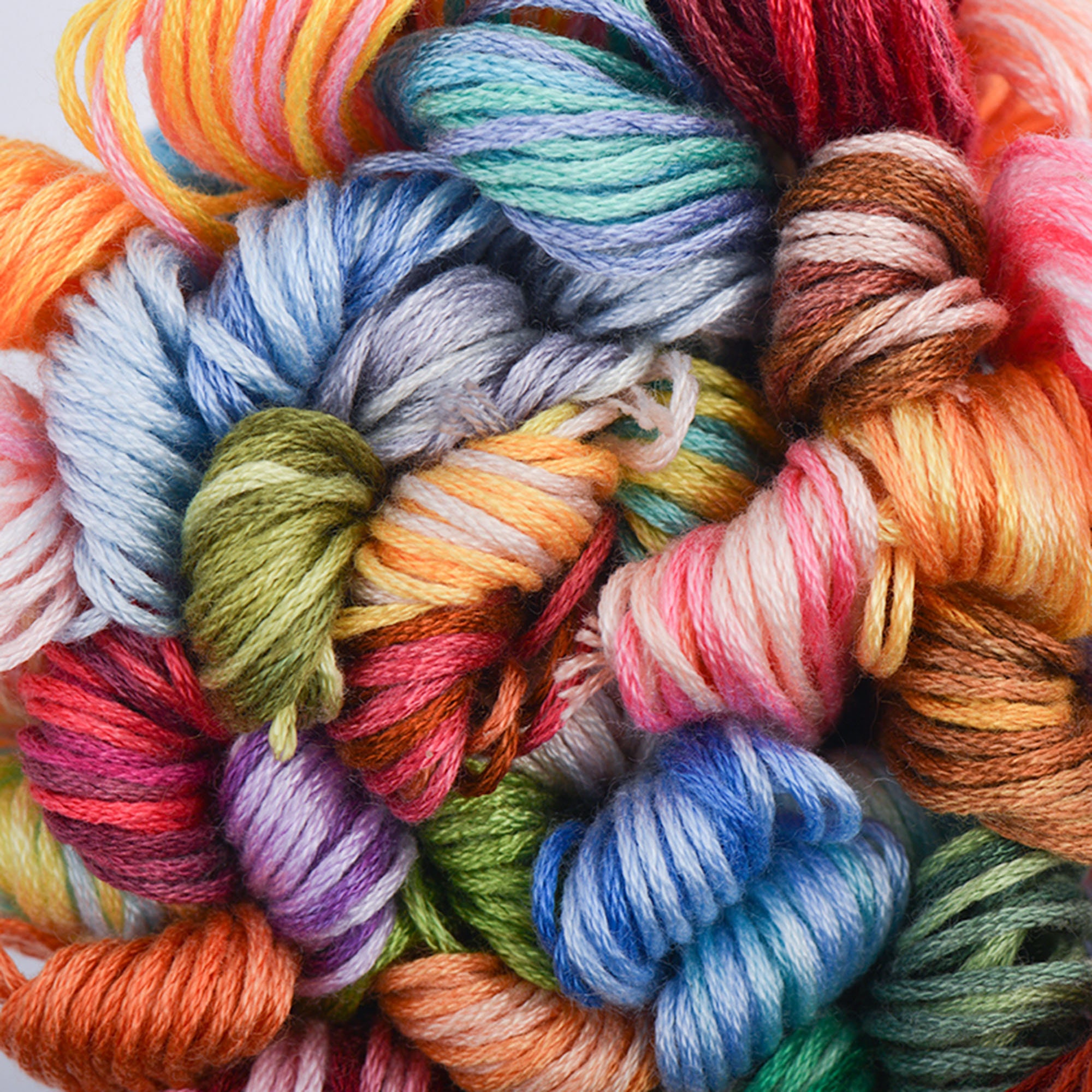 Variegated Cross Stitch Threads Color Variations Embroidery Floss Pack ...