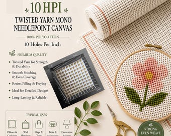 ヴィンテージ刺繍クロス　リネン　花柄刺繍テーブルクロス クロスステッチ刺繍用花テーブルクロスキット シェーファー 6862