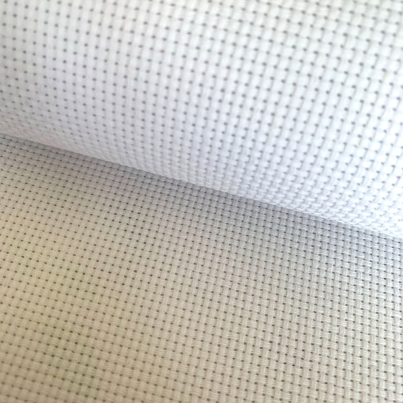 11 Count Aida Cloth Cross Stitch Embroidery Fabric White Etsy