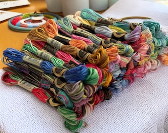 Color Variations Embroidery Floss Pack Variegated Cross Stitch Threads, 8.7 Yard