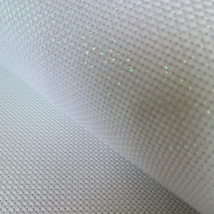 11 Count Iridescent Aida Light Reflecting Cross Stitch Needlepoints Woven Fabric