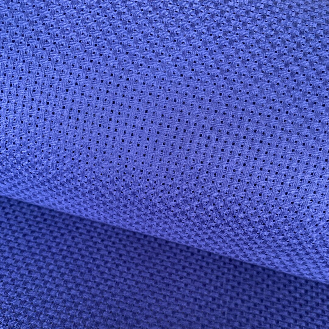 11 Count Aida Cloth Cross Stitch Embroidery Fabric Royal Blue Etsy