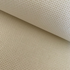 14 Count Cross Stitch Fabric Embroidery Aida Cloth, Cream Color