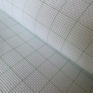 11 Count Aida Tuch: Weißer Kreuzstich Stoff mit Easy Count Grid