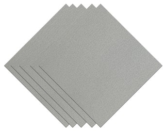 28CT Vitt broderitygprovpaket - 11,8x11,8 tum förskurna rutor, 5-pack