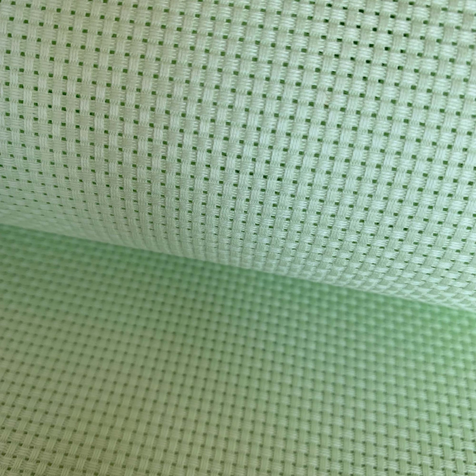 11 Count Aida Cloth Cross Stitch Embroidery Fabric Mint Green Etsy