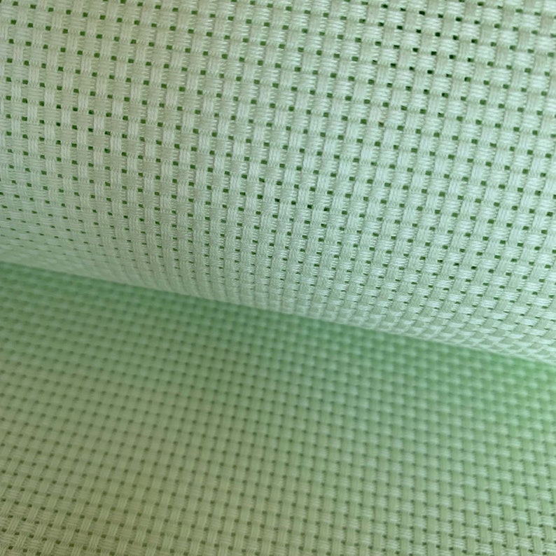 11 Count Aida Cloth Cross Stitch Embroidery Fabric Mint Green Etsy