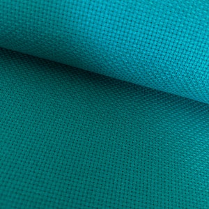 14 Count Cross Stitch Fabric Embroidery Aida Cloth, Teal Sapphire