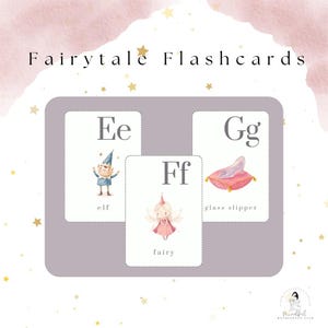 Fairytale Alphabet Flashcards | Printable for Ages 2-5 | Instant Download | Theme-Based Learning Resources | Teacher Designed