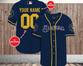 custom brewers jersey