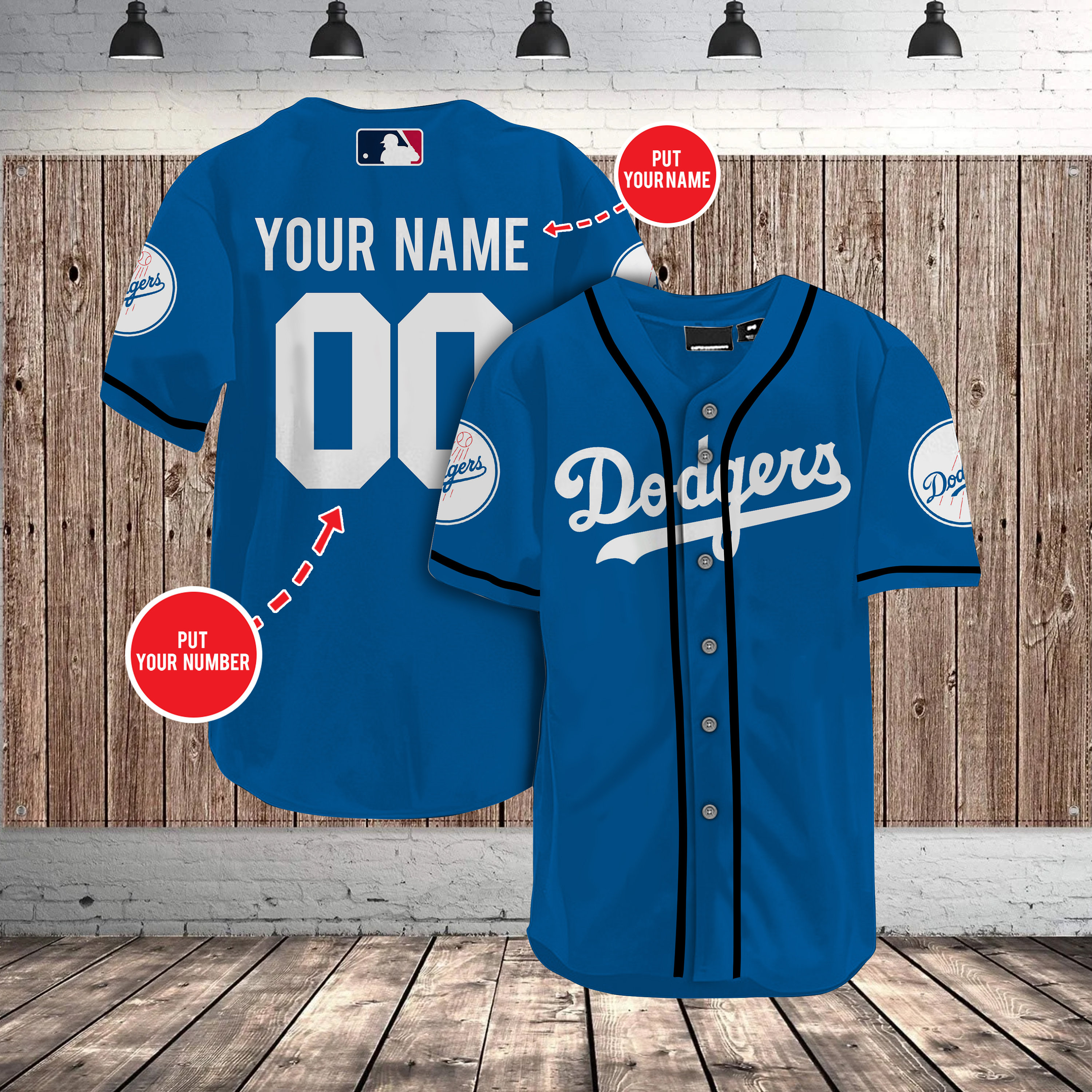 MLB Los Angeles Dodgers Baseball Jersey Personalized Name And Etsy