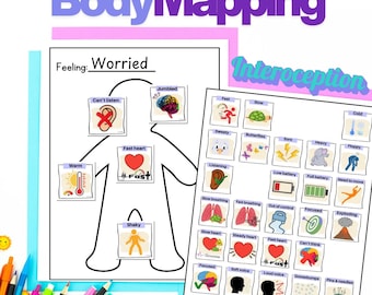Interoception Body Mapping Worksheets: SEL & Emotional Regulation (PDF)