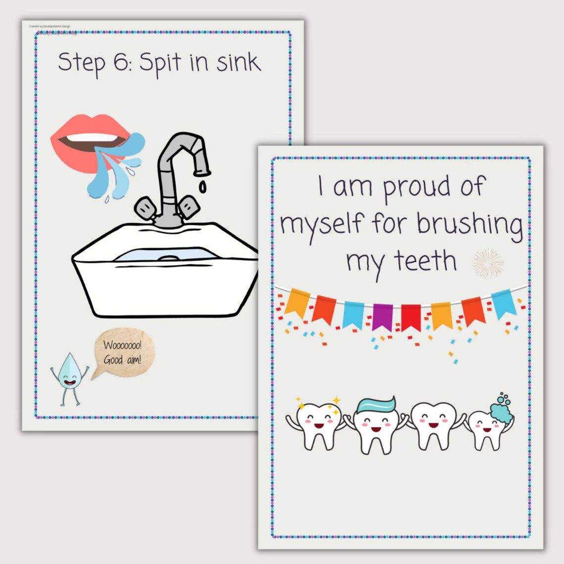 Teeth Brushing Social Story - Etsy