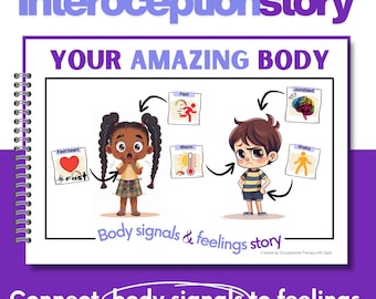 Body Sensations and Feelings Social Narrative Story | Interoception Activity for Emotional Regulation & SEL