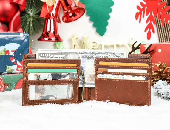 Personalized Handmade Engraved/Multi-Functional Wallet Gifts