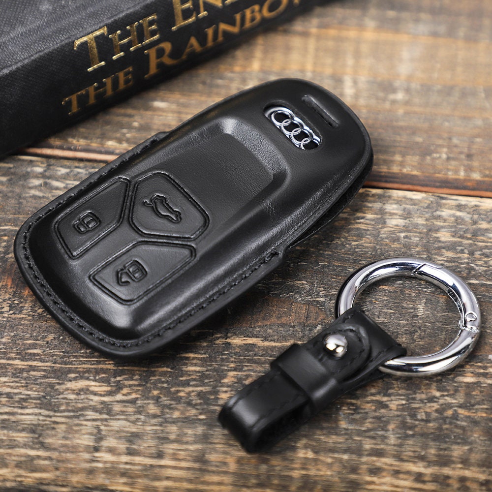 Premium leather key cover for Audi keys incl. leather strap / keychai,  16,95 €