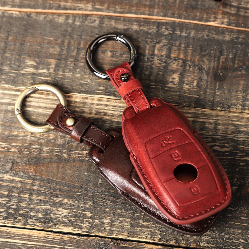 Creative Handmade Mercedes Benz Car Key Holder Leather Car Etsy