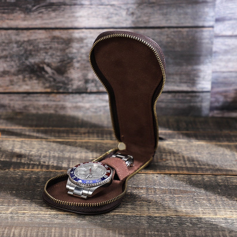 Personalized Leather Watch Case Rolex Box Case Travel Watch Etsy