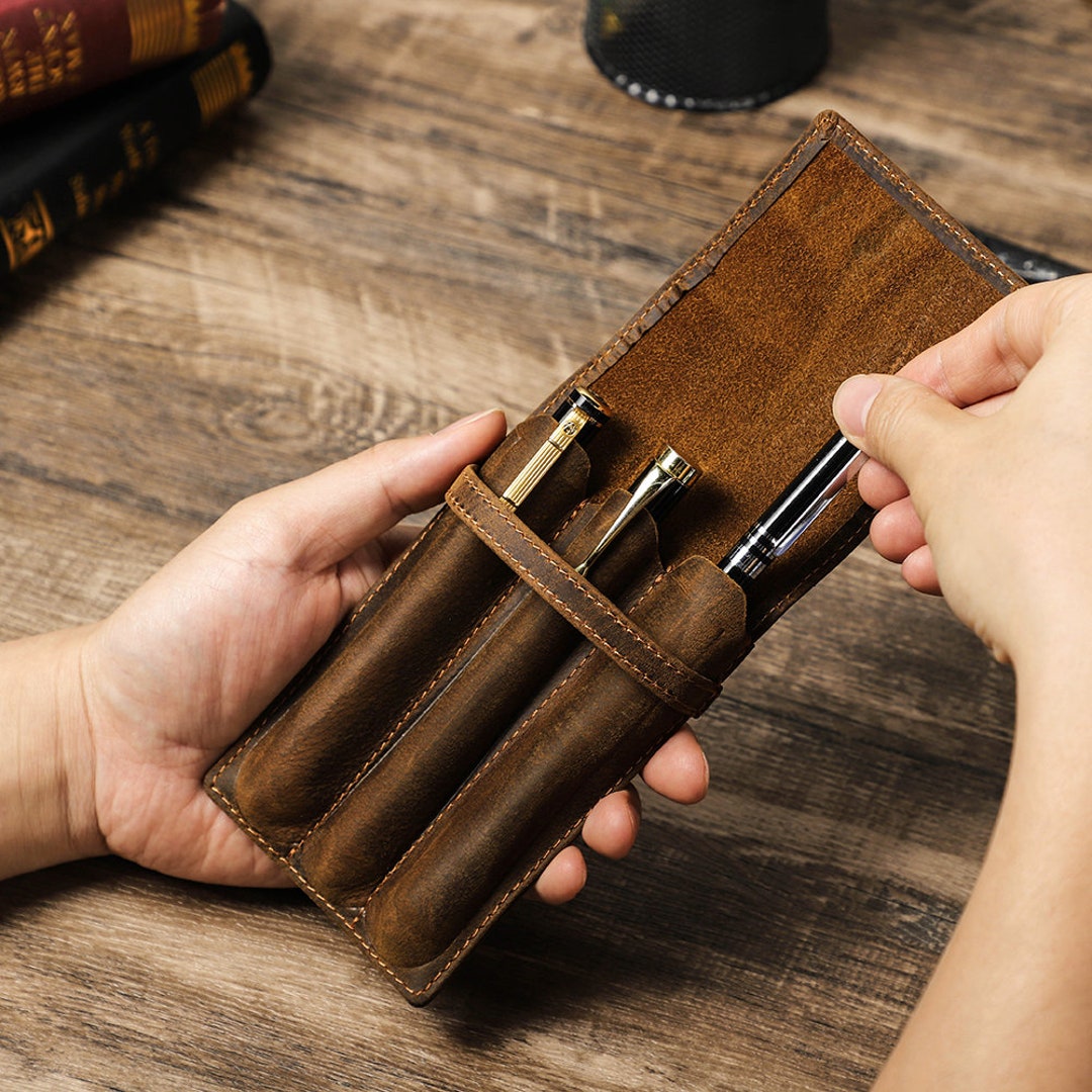 Leather Pen Case, Fountain Pen Case, Gifts For Writers – Indigo Artisans