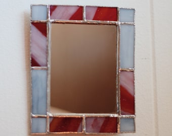 Stained Glass Mirror | Stained Glass Art | Wall Decor | Glass Art | Handmade | Home Decor
