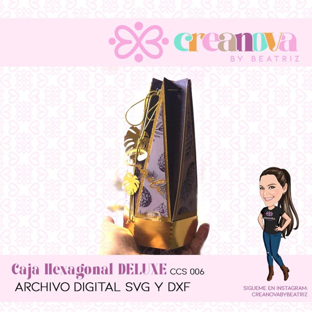 Deluxe Hexagonal Box SVG and DXF Digital File - Etsy UK