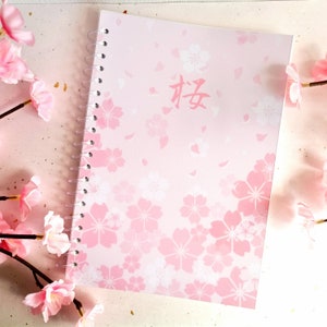 Sakura herbruikbaar stickerboek, roze kersenbloesem stickeralbum, cadeau voor stickerliefhebbers, valentijnscadeau voor vriendin