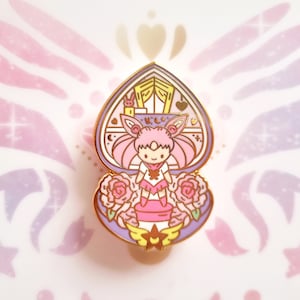 Magical Girl Hard Enamel Pin, Chibiusa, Polly Pocket Pin, Sailor Moon Pin, 90s anime pin, Pin Collector Gift, Magical Girl Ita Bag