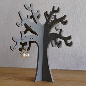 Soporte de joyería de árbol - Regalo de buzón - Pequeño reflexivo - Gracias - Compañero de trabajo - Sólo porque - Amigo - Organización de pendientes - Organizador