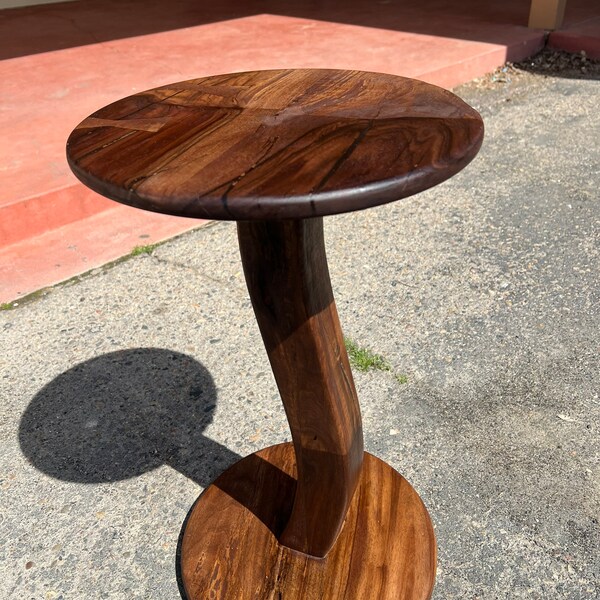 Walnut End Table Etsy