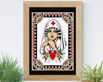 OLD SCHOOL Tattoo flash / tattoo design / DIGITAL download / digital print