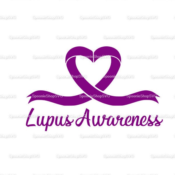 Lupus Awareness, heart ribbon, SVG Design, warrior, strength, support, family, matching tshirt, ribbon