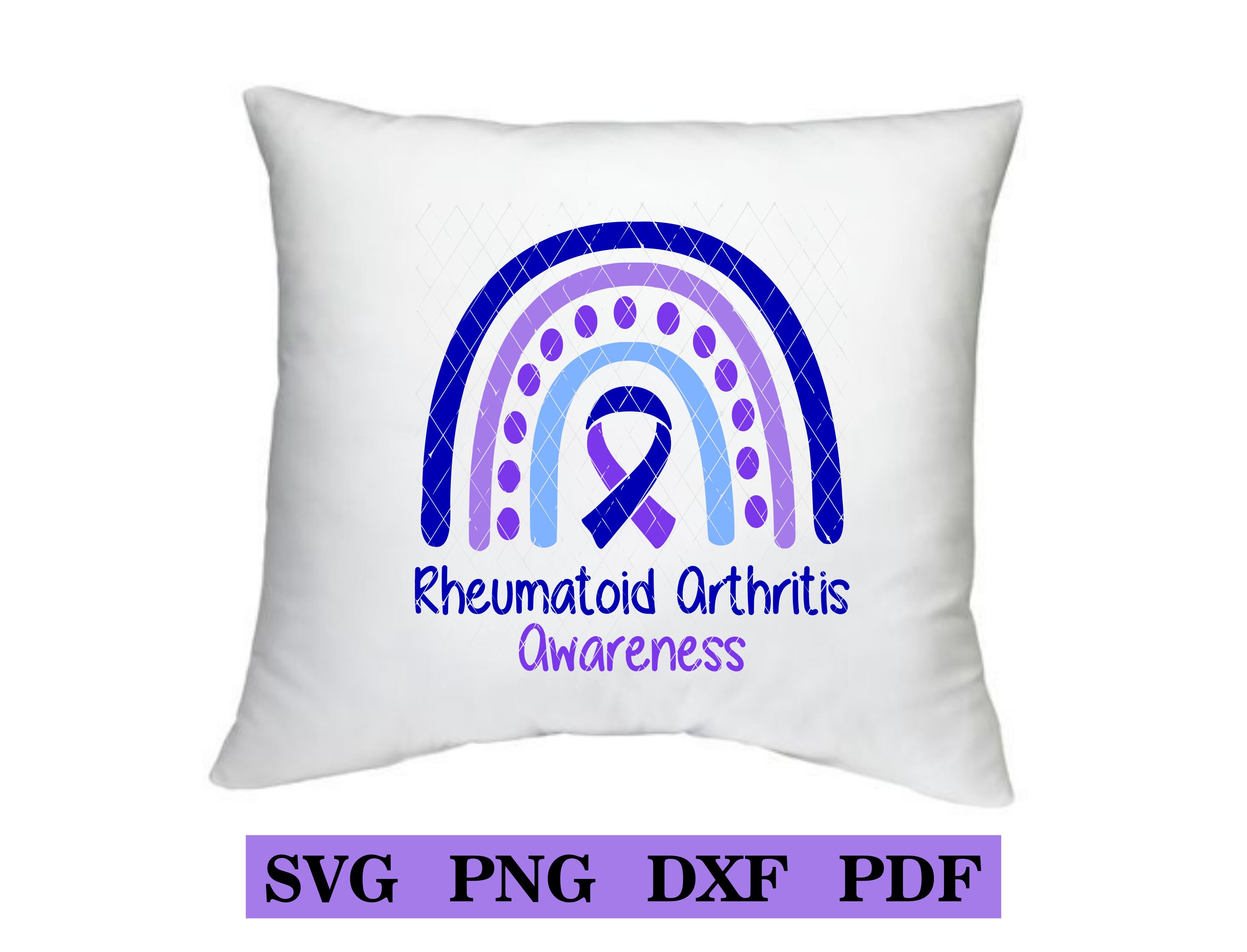 Rheumatoid Arthritis Awareness Rainbow, SVG, PNG, Tshirt Design