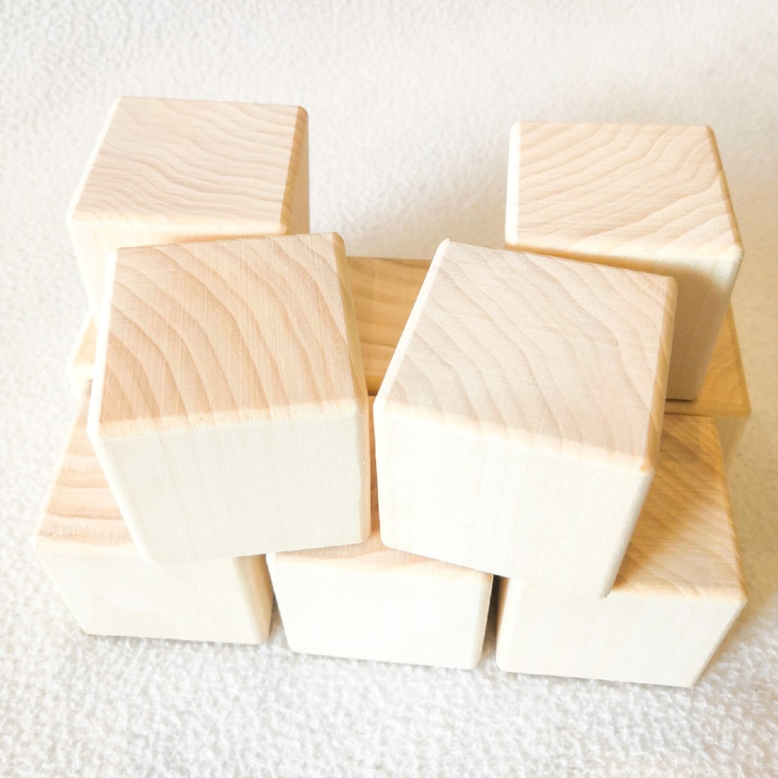 Set of 10 wooden blocks 2x2 inch Smoothly sanded blank wooden Etsy