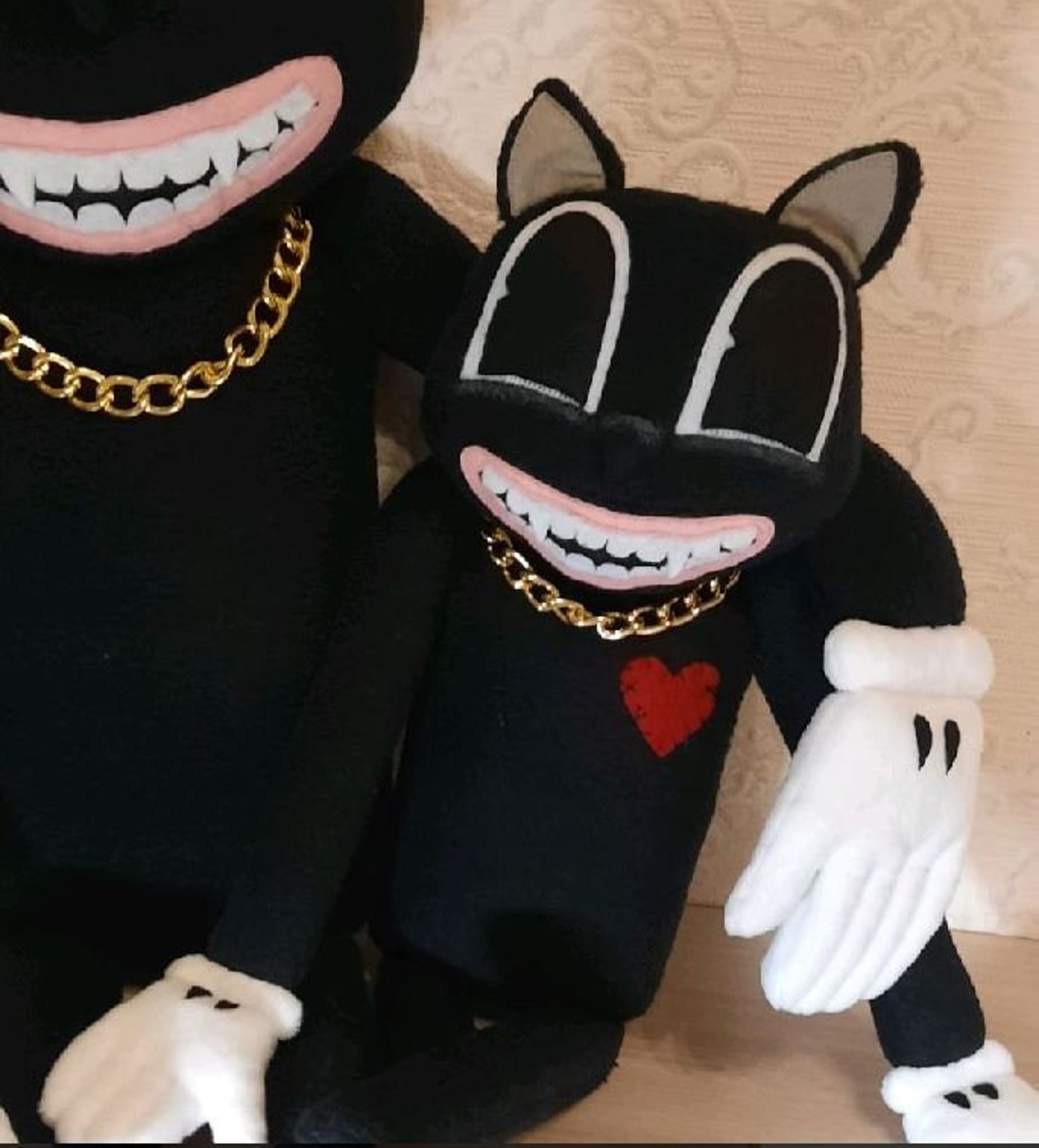 Cartoon cat plush 34 inch Horror toy Children horror gifts | Etsy