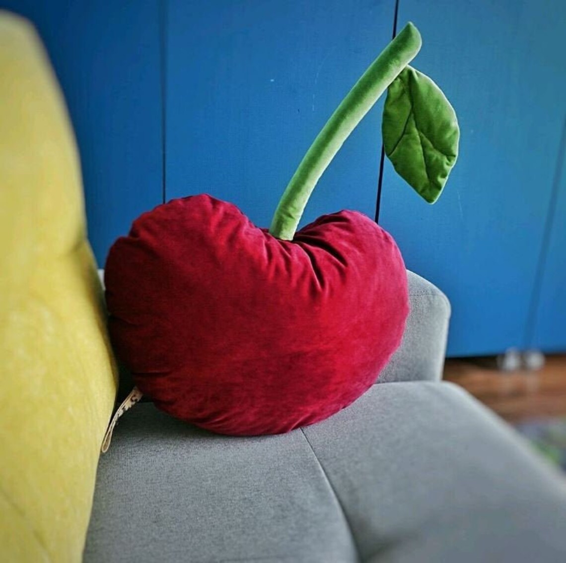 Pillow cherry Cherry plush gifts Food pillow Plush food toys | Etsy