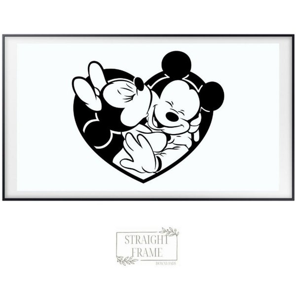 Mouse Love, Samsung Mickey Art, Straight Frame Gallery