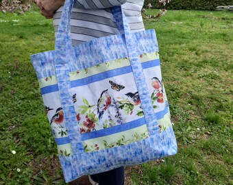 Tote Bag, Shopping Bag 42 x 43 cm, Shopping Bag with Lining, Cotton