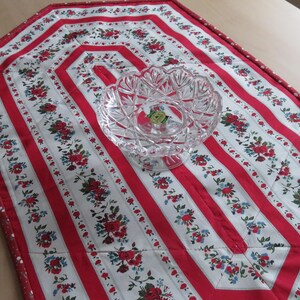 Patchwork-Tischläufer "Rosentraum", 48x94 cm, eigene Herstellung,