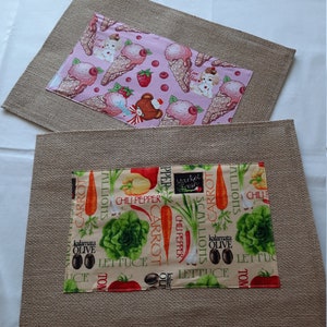 Jute doily, placemat, handmade, 37 x 27 cm, own production