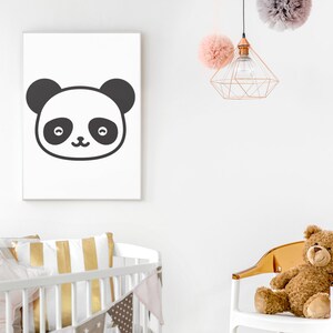 Impresiones de arte mural de lindos animales bebés: conjunto de 6 carteles para baby shower, guardería, habitación del bebé del niño, consultorio médico, aspecto limpio