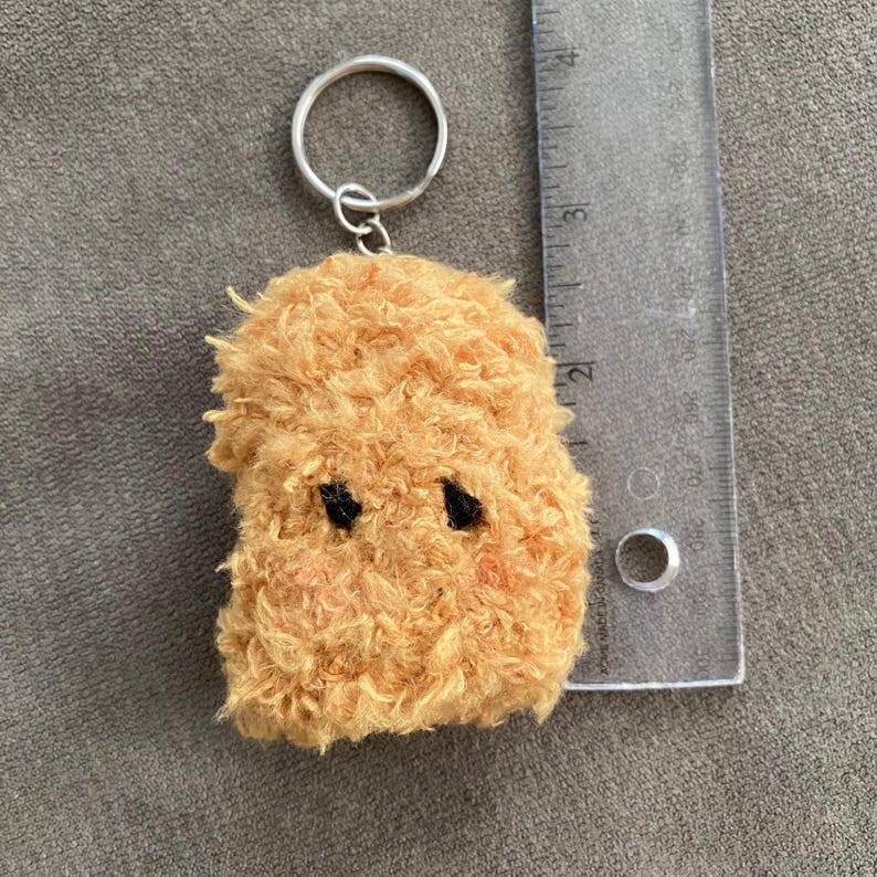 Nugget Key Chain Chicken Nugget Keychain, Kawaii Crochet Food Bag Charm, Emotional ...